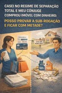 Imagem principal do artigo Casei no Regime de Separação Total e Meu Cônjuge Comprou Imóvel com Meu Dinheiro
